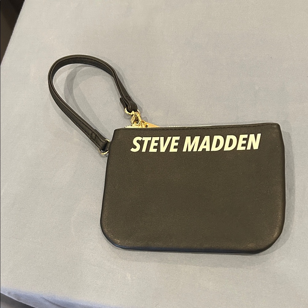 Steve Madden Black Wristlet Bag
